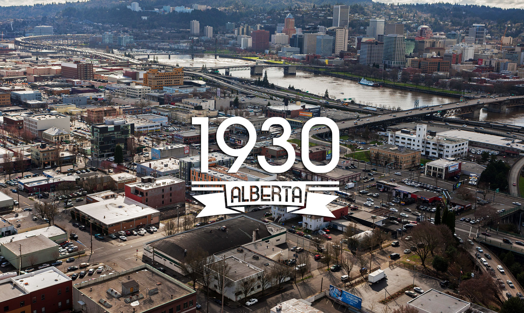 Portland, Oregon Ariel View