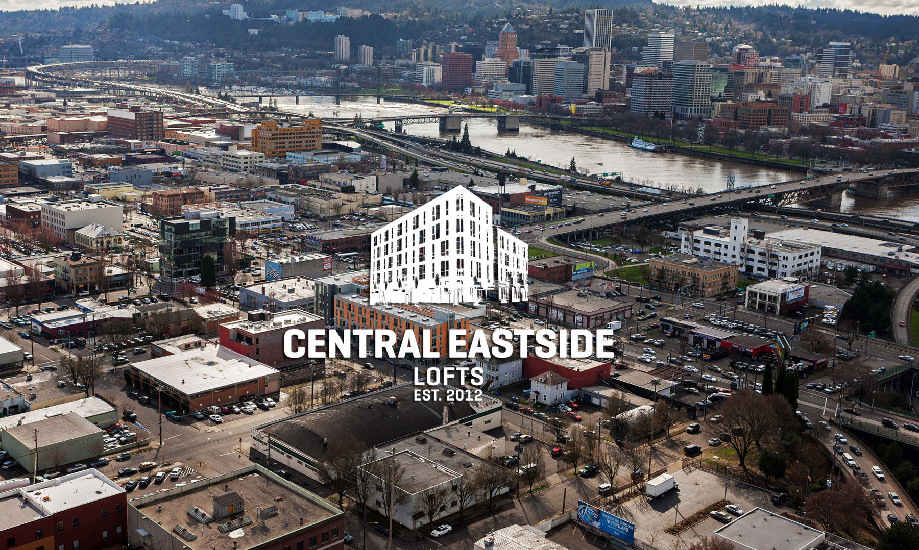 Portland, Oregon Ariel View