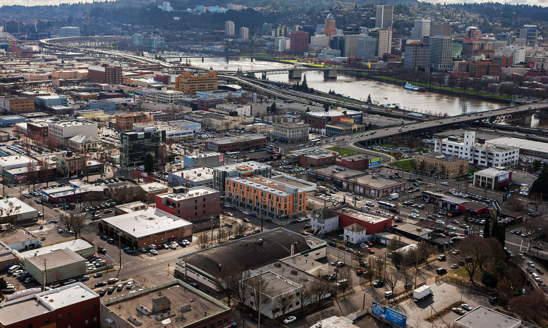 Portland, Oregon Ariel View
